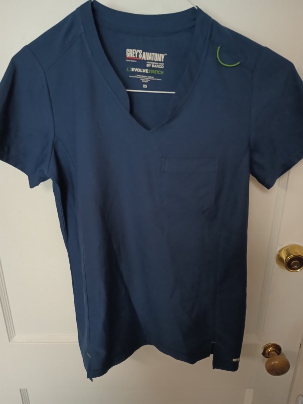 Womens Greys Anatomy Scrubs Top-Extra Small